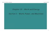 Chapter 12 - Work and Energy Section 1 - Work, Power… · PS Ch. 12 Notes.notebook 1 April 15, 2016 Chapter 12 - Work and Energy Section 1 - Work, Power, and Machines