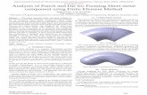 Analysis of Punch and Die for Forming Sheet metal ... · Analysis of Punch and Die for Forming Sheet metal component using Finite Element Method 1Raghavendra, 2U.N. Kempaiah, 1ME
