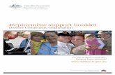 The Deployment Support Booklet - Department of .DEPLOYMENT SUPPORT BOOKLET length and nature of the