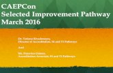 CAEPCon TI WORKSHOP March 2016 - Towson University · Scoring guides Experts ... Selected Improvement step 4 EPP SI Self-Study Report 8 months Provider submits SI self-study report,