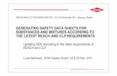 GENERATING SAFETY DATA SHEETS FOR … · GENERATING SAFETY DATA SHEETS FOR SUBSTANCES AND MIXTURES ACCORDING TO ... and of the company ... on the “Safety Data Sheets & Product Finder”