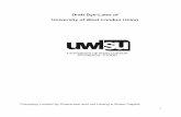 Draft Bye-Laws of University of West London Union · Draft Bye-Laws of University of West London Union ... Procedures Manual. FN.6 Expenditure ... trading operation being closed or