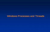 Windows Processes and Threads - SJTUkzhu/cs490/7/7_ProcThread.pdf · Create initial thread (stack, context, Win NT executive thread ... CreateProcess has opened Windows executable