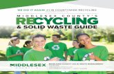 WE DID IT AGAIN! #1 IN COUNTYWIDE RECYCLING · 4 I MIDDLESEX COUNTY’S RECYCLING AND SOLID WASTE GUIDE 2018 MIDDLESEX COUNTY’S RECYCLING AND SOLID WASTE GUIDE 2018 I 5 Plastic