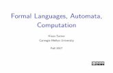 Formal Languages, Automata, [1ex] Computationflac/pdf/lect-01.pdf · Formal Languages, Automata, Computation Klaus Sutner Carnegie Mellon University Fall 2017