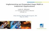 Implementing an Expanded Gage R&R in Industrial Applicationsmnasq.org/wp-content/uploads/Expanded-Gage-Application.pdf · Implementing an Expanded Gage R&R in Industrial Applications