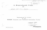 A Reproduced Copy - NASA · A Reproduced Copy ~ -. OF Reproduced for NASA ... Willard Taub and Richard ... ORIGtNAl PAO:;Z fS OF POOR QUAlllY ~~1
