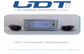 UDT Instruments flexOptometer - Gamma Scigamma-sci.com/.../03/UDT-Instruments-flexOptometer... · The UDT Instruments flexOptometer from Gamma Scientific is a high- performance radiometer/photometer