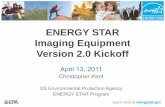 ENERGY STAR Imaging Equipment Kickoff Webinar Presentation · • Spec development is a data-driven process, ... • Color TEC products are becoming more ... ENERGY STAR Imaging Equipment