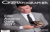 CSC Awards Gala 2017 · CSC Awards Gala 2017. A publication of the Canadian Society of Cinematographers Fostering cinematography in Canada since 1957. The Canadian Society of Cinematographers