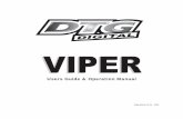 Users Guide & Operation Manual - Artrend. DTG Viper Manual 12-18-10.pdf · Do not try to service the printer yourself, except where described in this manual. ... The Epson 4880 printer,
