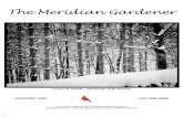 The Meridian Gardener · The Meridian Gardener ... (BYO Cup) 9:00 Business Meeting ... and minutes, bylaws, and history, please take the time to