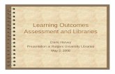 Learning Outcomes Assessment and …libserv2.rutgers.edu/rul/staff/planning/reports/learning_outcomes... · assessment (LOA)? Why assess student learning? LOAinlibrariesLOA in libraries