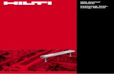 Hilti Anchor Channel Fastening Tech- nology Manual · Hilti Anchor Channel Fastening Tech-nology Manual. May 2012 1 Dear customer, ... regulations and approvals and technical information