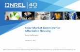 Solar Market Overview for Affordable Housing · Solar Market Overview for Affordable Housing Amy Hollander October 17, 2017. 2 ... NATIONAL RENEWABLE ENERGY LABORATORY 4