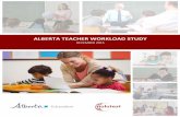 ALBERTA TEACHER WORK LOAD STUDY · ALBERTA TEACHER WORK. LOAD STUDY . ... hours worked by key task, before, ... 96% August) for the upcoming school year. In August,