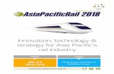 Innovation, technology & strategy for Asia Pacific’s rail ... · SMRT Trains Ltd JAMES SHI Head of Maintenance Sub-Division, Railway Operations Division Taiwan High Speed Rail ...