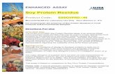 Soy Protein Residue - analisisavanzados.com · Soy Protein Residue ... vial containing 1.7 ml of Soy Protein in a buffer to provide a Control value of 25.0 ppm Enzyme ... mixing device