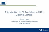 Introduction to BI Publisher in R12: Getting Started · Focused on document delivery solutions since 1988 ... Oracle Gold Partner with staff of Oracle Certified Professionals ...