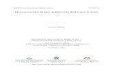 Macroeconomic Policy and Poverty Reduction in India · Macroeconomic policy and poverty reduction ... challenging task from the policy perspective. ... a country’s poverty reduction