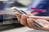 Accenture Fare Management Solution · Accenture Fare Management Solution ... toll gates, parking their car ... The module enables organizations to manage the sales lifecycle from