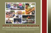 St. Clair County Health Department Annual Report.pdf · Our community has excellent programs that provide evidence-based services for ... education and data ... St. Clair County Health