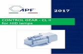 CONTROL GEAR - CL II for HID lamps - APF Italia waterproof control gear cl... · 250 ( 3,0a ) 1,35 0,90 70 a2 sapim d 250.3 tp 40253500d s 250 q 582501000 400 ( 4,0a ) 2,10 0,90 70