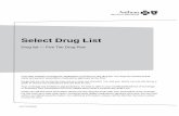 Select Drug List - MyHealthQuoter.com · only one manufacturer and may have patent ... Select Drug List . ... dihydroergotamine nasal spray,non-aerosol. Tier 2. QL.