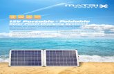 12V Portable - Foldable · The portable solar chargers is the third generation design. Originally designed for humanitarian efforts these products are widely used in a wide range