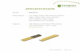 SPECIFICATION - Taoglas · SPECIFICATION Part No. : PCS.07.A ... The PCS.07 antenna is suitable for lower cost cellular applications and is especially ... PCS.07.A Evaluation Board