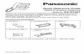 Quick Reference Guide - Panasonic · Quick Reference Guide Digital Proprietary Telephone. Location of Controls 2 ...