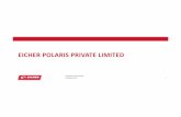 EICHER POLARIS PRIVATE LIMITED - Eicher Motors … · Eicher Polaris Private Limited was established in 2012 with strong parentage 2 EICHER POLARIS Prominent player in Indian Commercial