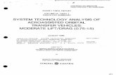 SYSTEM TECHNOLOGY ANALYSIS OF AEROASSISTED ORBITAL ... · phase i final report ... system technology analysis of aeroassisted orbital transfer vehicles: moderate lift/drag (0.75-1.5)