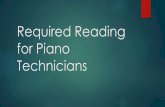 Required Reading for Piano Technicians - …gregorycheng.net/.../10/Required-Reading-for-Piano-Technicians.pdf · Upright and Grand Piano Tuning Carl-Johan Forss • The Tuning edition