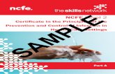 NCFE Level 2 Certificate in the Principles of the Prevention … · 2 Level 2 Certificate in the Prevention and Control of Infection Unit 1 Unit 1: Principles of the causes and spread