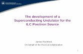 The development of a Superconducting Undulator for the ILC ...accelconf.web.cern.ch/AccelConf/PAC2009/talks/we2rai01_talk.pdf · The development of a Superconducting Undulator for