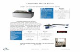 COLIFORM WATER BATHS - nclabs.com Baths-Dry... · Order Toll Free 1.800.648.7836 These newly designed models meet uniformity requirements for Total Coliform Testing. HERATHERM INCUBATOR