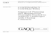 GAO-11-891 Contingency Contracting: Improved Planning and ...psm.du.edu/media/documents/us_research_and... · CONTINGENCY CONTRACTING . Improved Planning and Management ... Improved