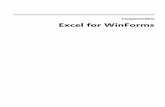 Excel for WinForms - help.grapecity.comhelp.grapecity.com/componentone/PDF/WinForms/WinForms.Excel.pdf · Office 2007 OpenXml format, which allows you to save smaller, compressed