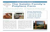 Acres U.S.A. Presents • The Salatin Family’s Polyface …€¦ · The Salatin Family’s Polyface Farm ... from The Omnivore’s Dilemma by Michael Pollan ... conversion, the