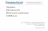 State Historic Preservation Office - Connecticut · State Historic Preservation Office ... building or multi-building project) ... Any applicant with a rehabilitation project yielding