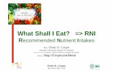 What Shall I Eat? => RNI - Freefcorpet.free.fr/Denis/W/Lesson-Recommended-Nutrient-Intakes-RNI.pdf · table 2.htm Example of RNI table Recommended Nutrient Intakes (Philippines 2002)