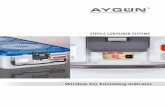 STERILE CONTAINER SYSTEMS - aygun.com · Patent Pending emulating indicators are used for the load sterilization monitorization while surgical instruments are loaded to containers