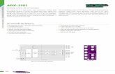 ADX-1101 - rexfilm.hurexfilm.hu/documents/document/document/1675/ADX-1101_Datasheet.… · 161 Densité modular products TECHNICAL SPECIFICATIONS SD embedders and de-embedders VIDEO