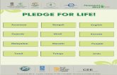 Pledge for life - NATIONAL BIODIVERSITY AUTHORITYnbaindia.org/uploaded/pdf/Pledge_for_LIFE.pdf · Hindi Marathi Telugu Small Grants Programme Punjabi Urdu CEE Centre for Environment