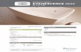 EVANESCENCE 6634 - specsserver.com · The specifications shown indicate the outer edge dimension and the inside bathing capacity dimension measured at air jets’ height. The manufacturer