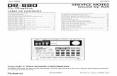 SERVICE NOTES Issued by RJA - The Synthesizer Database · 3 dr-880 location of controls fig.dr-880-panel.eps location of controls parts list no. part code category part name description