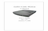 Ambit Cable Modem User Guide - Charter Spectrum® Official · Installing the Software Drivers in Windows XP Operating System ... 22 Troubleshooting the ... Installing the Cable Modem