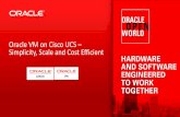 Oracle VM on Cisco UCS Simplicity, Scale and Cost Efficient · • Oracle Linux 6.4 with Unbreakable Enterprise Kernel • Oracle VM 3.2.4 • (2) Cisco UCS B200 M3 • (2) Cisco
