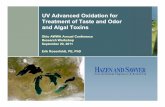 UV Advanced Oxidation for Treatment of Taste and Odor and ...€¦ · • Anatoxin-a co-occurred with geosmin in 100% of blooms, with MIB in 43%. 20 Similar trends of occurrence (Graham